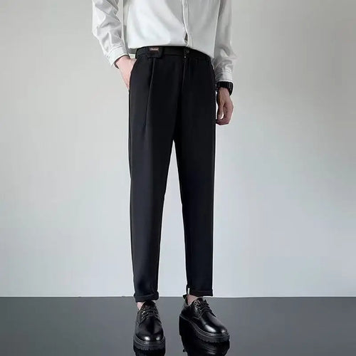 Load image into Gallery viewer, Men's Suit Long Pants Straight Leg Casual Pant Male Solid Color Bottoms Trendy New Korean Fanshionable Tide Spring 9W1211
