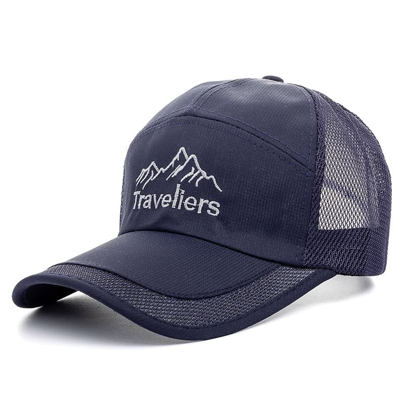 Outdoor Sport Cap For Men Traveliers Letter Baseball Cap Male Adjustable Fishing Hat Casual Leisure Summer Trucker Hat