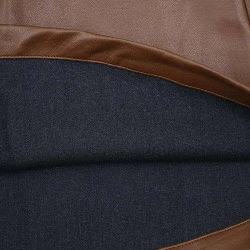 Load image into Gallery viewer, Women Black  Pu Leather Pockets Big Size Long Vest Dress New V-Neck Sleeveless Fashion Tide Spring Autumn 2025 CPG2085
