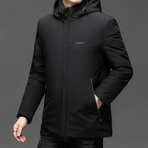 Load image into Gallery viewer, Windproof Parkas Men Thick Warm Fashion Fleece Hooded Winter Coat Mens Winter Jacket Windproof Gift For Father Husband Parka
