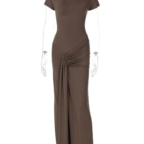 Load image into Gallery viewer, Women's Summer High Waist Sexy Maxi Dress O-Neck Sleeveless Bodycon Lace Up  Fashion Evening Party Long Dresss
