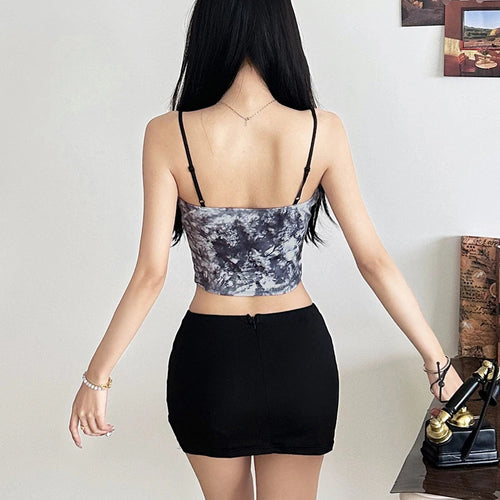 Load image into Gallery viewer, y2k Corset Top Women Summer Lace Patchwork Spaghetti Strap Sleeveless Camisole Vest 2000s Aesthetic Clothing Streetwear
