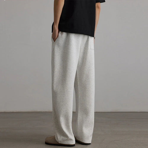 Load image into Gallery viewer, Men's Sweatpants New Threedimensional Cut Curved Knife Pants Elastic Waist Straight Leg Trendy Male Causal Bottoms 9W1904
