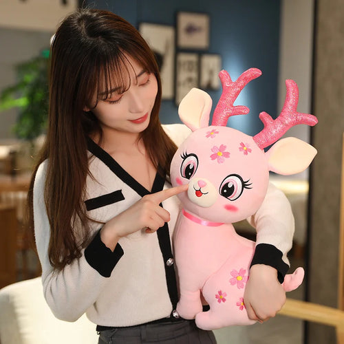 Load image into Gallery viewer, 33/47/53CM Kawaii Sika Deer Plush Toys Beautiful Little Deer Plushie Dolls Stuffed Soft Animal Pillow Fantastic Decor Gift
