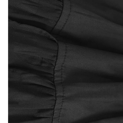 Load image into Gallery viewer, Women Blue Circle Printed Spliced Big Size Midi Shirt Dress New Lapel Short Sleeve Fashion Tide Spring Summer 2025 1DJ1356
