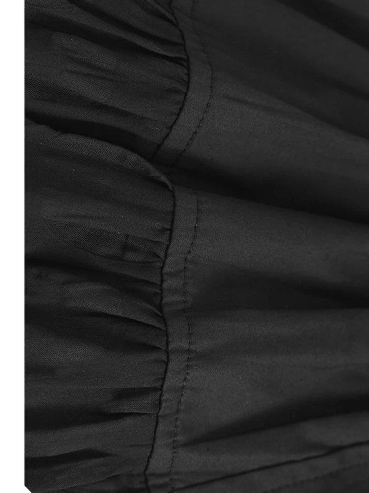 Women Blue Circle Printed Spliced Big Size Midi Shirt Dress New Lapel Short Sleeve Fashion Tide Spring Summer 2025 1DJ1356