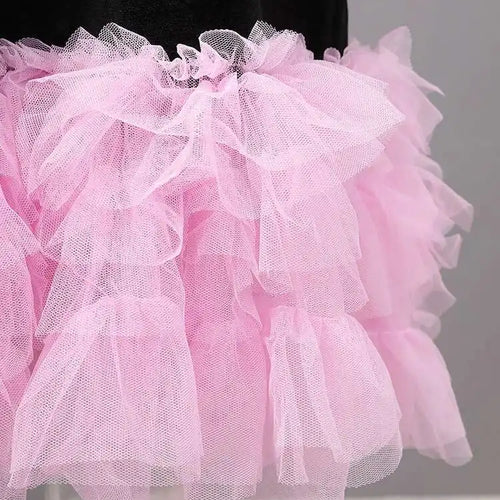 Load image into Gallery viewer, Women Green Mesh Ruffles Hem Big Size Knee-Length Dress New Round Neck Short Sleeve Fashion Spring Summer 2025 CPG2904
