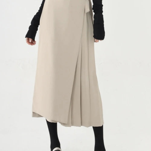 Load image into Gallery viewer, High Elastic Waist Bandage Pleated Elegant Wide Leg Pants New Trousers Women Fashion Tide Spring Autumn 2025 1DH9564
