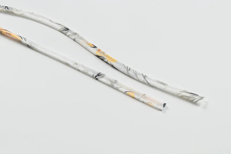 Sexy Long Sleeve Flower Deep V-neck Print Backless Mini Dress For Women Slim Lace-Up Club Party Dress Ladies Outfits