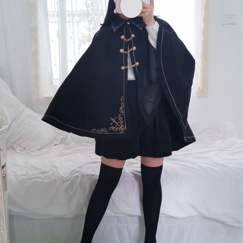 Load image into Gallery viewer, Autumn Winter Clothing Harajuku Wool Coats Women 2024 Ropa Mujer Streetwear Japanese Outwear Thicked Embroidery Woolen Jackets
