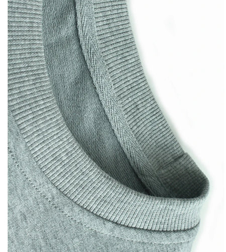 Women Gray Mesh Spliced Big Size Casual T-shirt New Round Neck Long Sleeve Fashion Tide Spring Autumn 2025 1DH7244