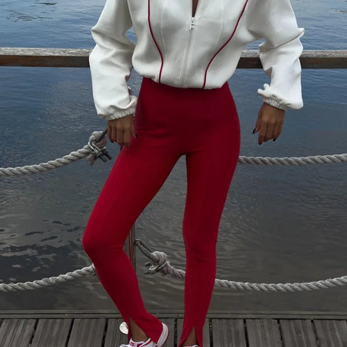 Load image into Gallery viewer, Fashion Autumn/Winter New 2025 Stretch Tight Jumpsuit Women Zipper Long Sleeve Casual Jumpsuit Outdoor Sports Rompers
