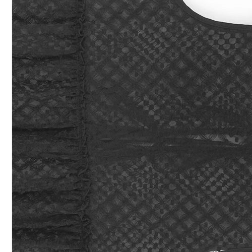 Load image into Gallery viewer, Women Black Mesh Bandage Perspective Elegant Vest Dress New Round Neck Sleeveless Fashion Spring Summer  2025  1DJ0918
