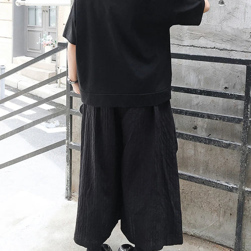 Load image into Gallery viewer, High Elastic Waist Black Irregular Spliced Long Wide Leg Pants New Trousers Women Fashion Tide Spring Autumn 2025 1DJ0548
