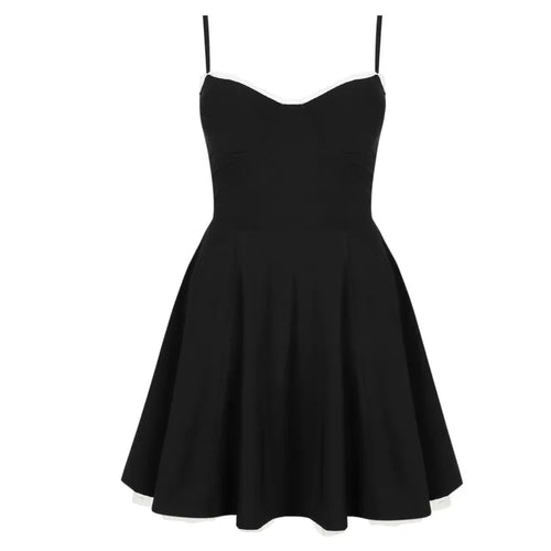 Load image into Gallery viewer, Spaghetti Strap Women Camisole Dress Slim Backless Princess Fluffy Skirt Double Layered Sexy Dress Summer Sweet Vestidos
