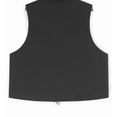 Load image into Gallery viewer, Black Sequins Vest Half-body Skirt Two Pieces Suit New Lapel Sleeveless Women Fashion Tide Spring Autumn 2025 1DJ1103
