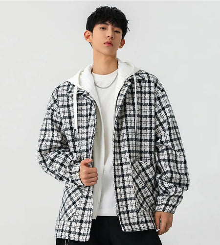 Male Hooded Jackets Spring New High Street Mulit Pockets Fashionable Jacket American Style Men's Wear Short Coat 9W1276