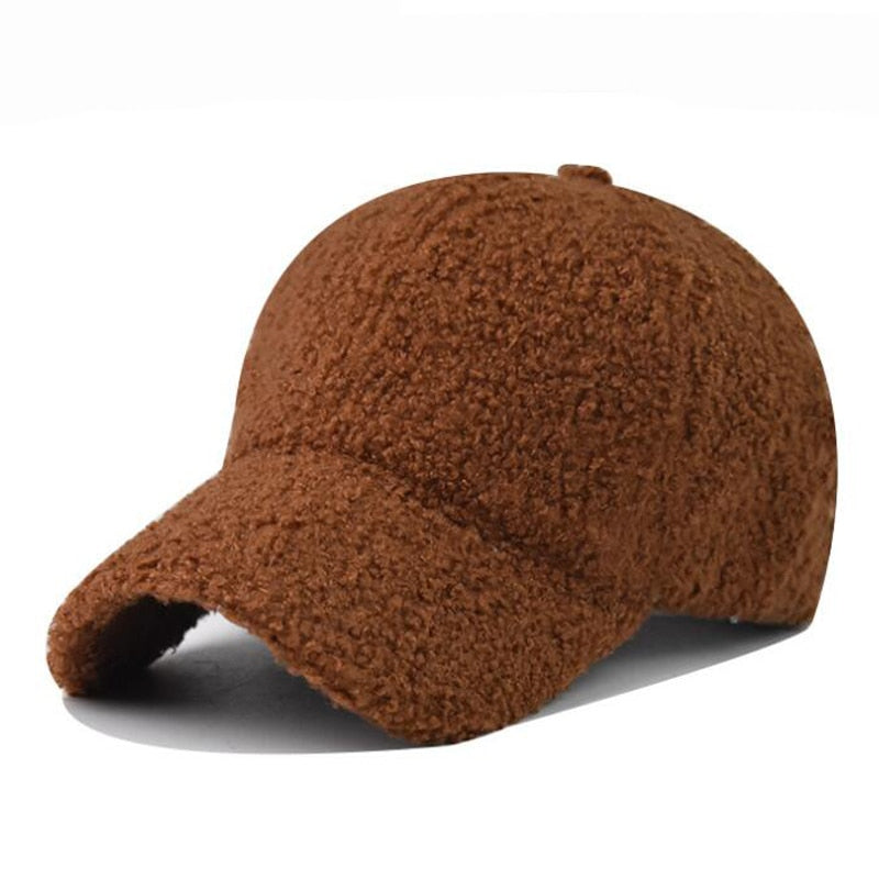 Winter spring thick plush Korean fashion Baseball Cap Spring Autumn Summer leisure Sunshade Autdoor Cap for Men and Women