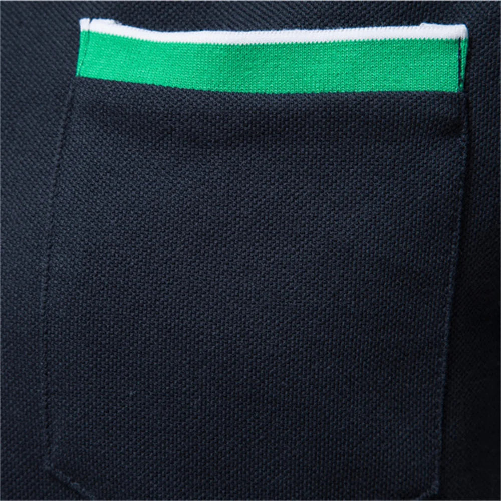 Summer Cotton Polo Shirts Men Short Sleeve Polo Men Brand High Quality Casual Social Pocket Shirt for Men