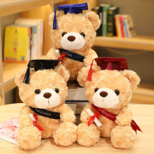 Load image into Gallery viewer, 23/28cm Cute Bear Plush Toy Stuffed Soft Kawaii Teddy Bear Animal Dolls Graduation Gifts for Kids Children Girls
