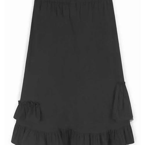 Load image into Gallery viewer, High Elastic Waist Green Pleated Ruffles Elegant Midi Half-body Skirt Women Fashion Tide New Spring Autumn 20251DJ0183
