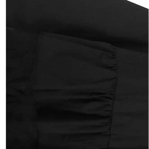 Load image into Gallery viewer, Women Black Flower Mesh Big Size Ruffles Casual Dress New Round Neck Long Sleeve Fashion Tide Spring Autumn 2025 1DH8213
