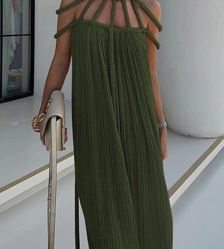 5 Colors Hollow Out Backless Crochet Knitted Tunic Beach Cover Up Cover-ups Beach Dress Beach Wear Beachwear Female Women V5429