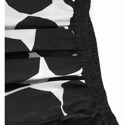 Load image into Gallery viewer, High Elastic Waist Black Dot Printed Irregular A-line Half-body Skirt Women Fashion Tide New Spring Autumn 2025 1DH6191
