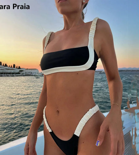 Sexy Thong Micro Bikini Women Beach Outfits for Women Brazilian Swimwear Bikinis Sets 2024 Women's Two-piece Swimsuit