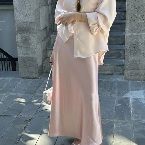 Load image into Gallery viewer, French New Women's Solid Elegant Festival Fishtail Long Skirt Spring Summer High Waist Office Lady Zipper Skirts Fashion Popular
