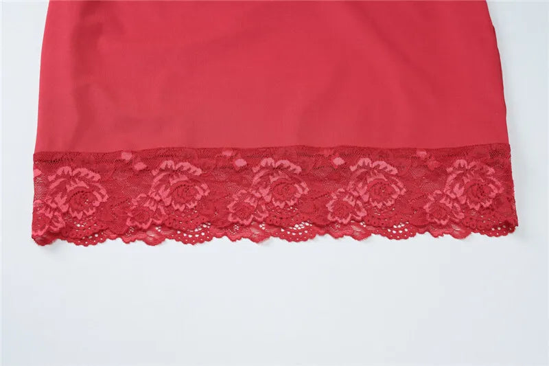 Spaghetti Strap Lace Sexy Mini Dress For Women Red Off-shoulder Strapless Sleeveless Backless Slim Fit Bodycon Dress