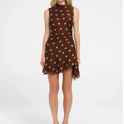 Load image into Gallery viewer, Fashion Sleeveless Mesh Patchwork Polka Dot Double-layer Dress For Women&#39;s Summer New 2025 Streetwear Holiday Beachwear

