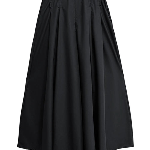 Load image into Gallery viewer, High Elastic Waist Black Brief Pleated Long Wide Leg Pants New Trousers Women Fashion Tide Spring Autumn 2025 1DJ0952
