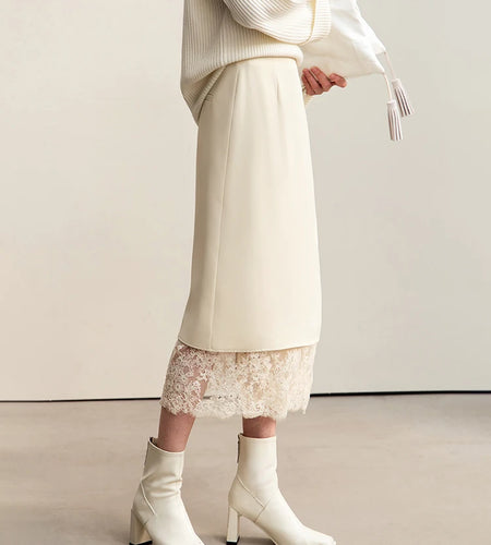 Minimalism 2024 Skirts for Women New Autumn Elegant Commuter Lace Strap Skirt One-piece Wrap Fashion Women's Skirt 12443012