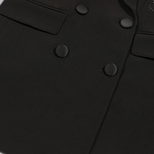 Load image into Gallery viewer, Solid Spliced Diamonds Blazers For Women Lapel Long Sleeve Tunic Patchwork Button Coats Female Fashion Style New
