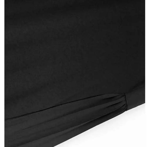 Load image into Gallery viewer, Women Black Pocket Pleated Big Size Midi Casual Dress New Round Neck Short Sleeve Fashion Tide Spring Summer 2025 1DJ0137
