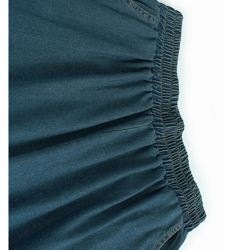 High Waist Blue Gradual Color Lace Hem Denim Wide Leg Jeans New Women Trousers Fashion Tide Spring Autumn 2025 1DJ1189