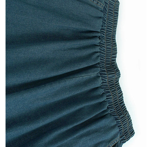 Load image into Gallery viewer, High Waist Blue Gradual Color Lace Hem Denim Wide Leg Jeans New Women Trousers Fashion Tide Spring Autumn 2025 1DJ1189
