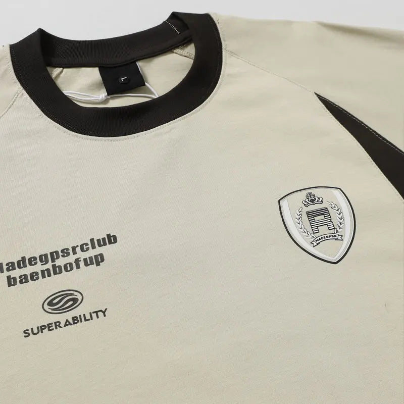 Vintage Tshirt Y2K Graphic Printed Patchwork Racing Sports Streetwear T-Shirts Hip Hop Harajuku Casual Baggy Cotton Tops Tee