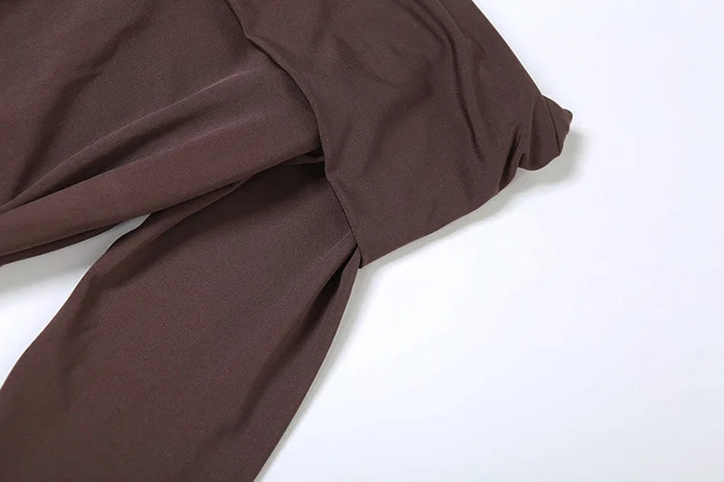 Off-shoulder Long Sleeve Sexy Maxi Dress For Women Fashion Strapless Backless Draped Bodycon Club Party Long Dress