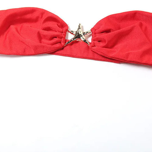 Load image into Gallery viewer, Elegant Beach Sexy Skirt Two Piece Sets Women Strapless Tops And Maxi Skirt Female Print Vacation Club 2 Piece Set
