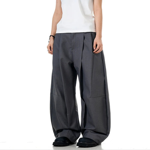 Load image into Gallery viewer, Men's Suit Pants New American Style Bending Knifer Solid Color Trendy Casual Male Straight Leg Summer Trousers 9W1732
