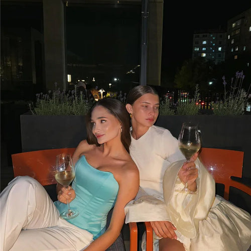 Load image into Gallery viewer, Long Flare Sleeve Knitted Sexy Mini Dress For Women Autumn Winter New Patchwork O Neck A-line Knit Puffy Dress Elegant
