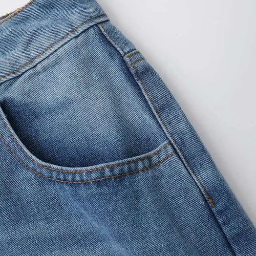 Load image into Gallery viewer, High Waist Blue Denim Bow Three-dimensional Long Wide Leg Jeans New Women Trousers Fashion Tide Spring Autumn 2025 CPDB180
