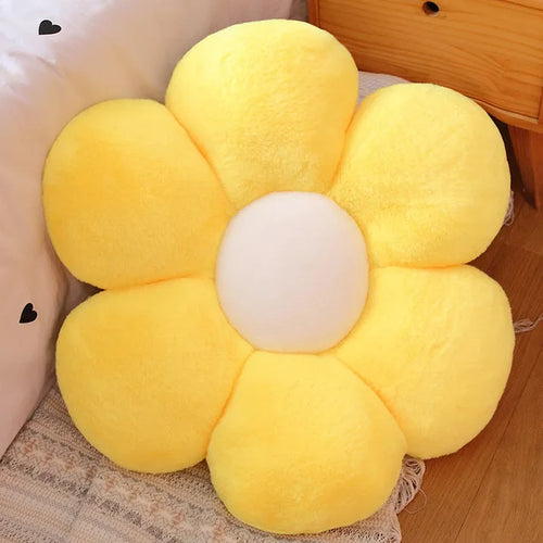 Load image into Gallery viewer, 30/75cm six Petal Flower Cushion Girly Room Decor Sunflower Pillow Bay Window Grey Flower Setting for Kids Bedroom Seat Pillow v2
