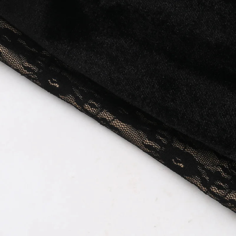 Elegant Lace Strapless Maxi Dress For Women Fashion Black Sleeveless Backless Bodycon Club Party Sexy Long Dress