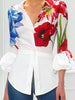 White Flower Blouses