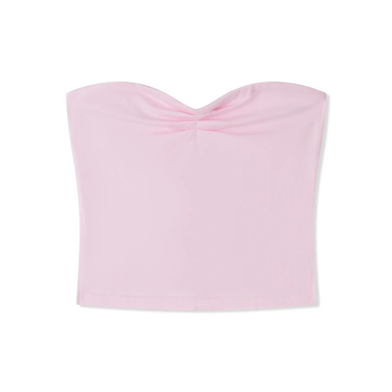 Basic Tube Top y2k Clothes Women Off Shoulder Strapless Sleeveless Tanks Slim Fit T Shirt Going Out Vest Streetwear