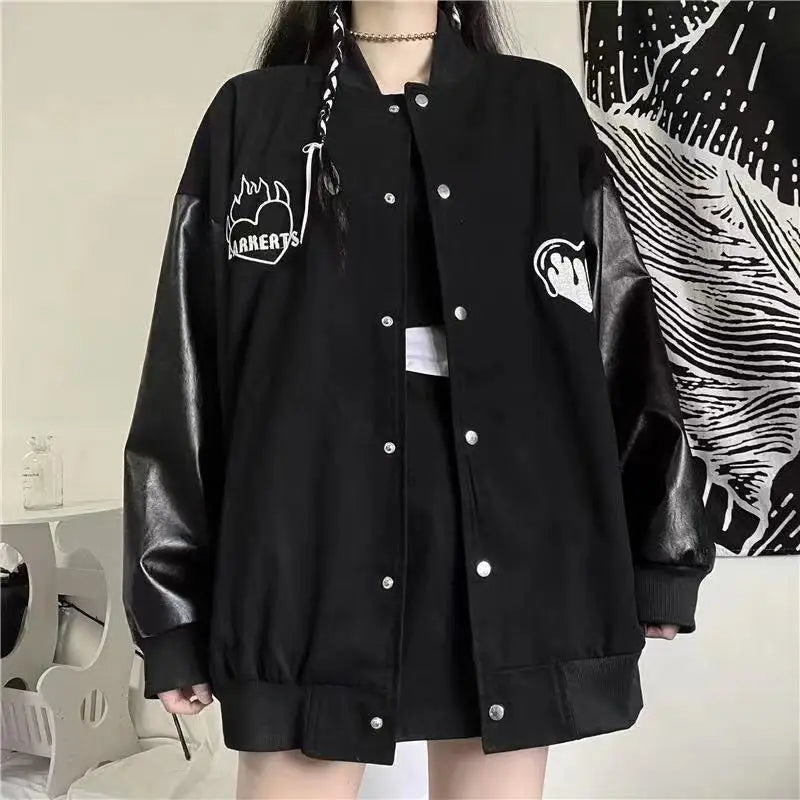 Harajuku Coat Women Clothing Streetwear BF Fashion Outwear Y2k Tops Preppy Style Casual Chic Oversized Jackets 2024 Ropa Mujer