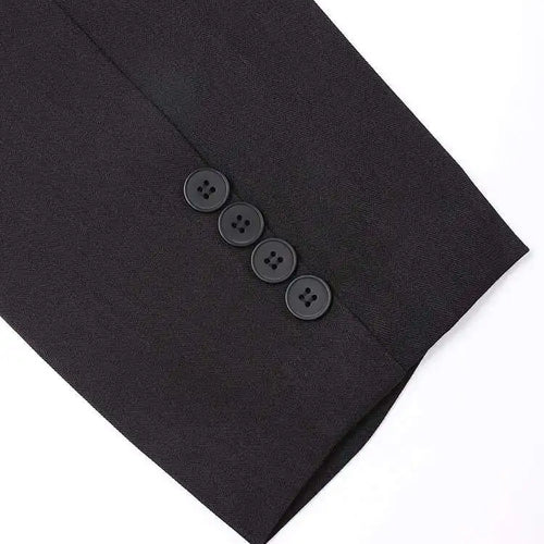 Load image into Gallery viewer, Women Black Irregular Big Size Casual Blazer New Lapel Long Sleeve Loose Fit Jacket Fashion Spring Autumn 2025 CPG0356
